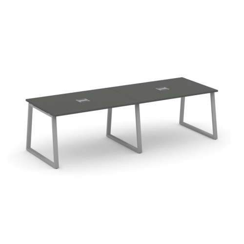 Style Project Стол переговорный SN-6T1.SPRG-012 Акация Лорка/Металл Антрацит/Заглушка Металл Антраци фото 19