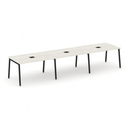 Style Project Стол переговорный SN-4A.SPRG-021 Тиквуд Светлый/Металл Антрацит 2940*980*750 фото 8