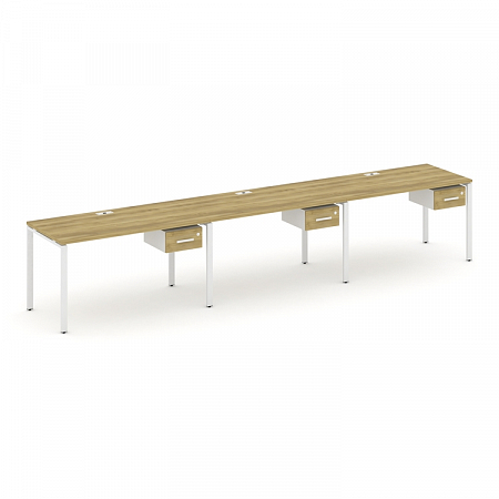 Бенч-система на 3 места с подвесными тумбами Concept CN.ORS-131