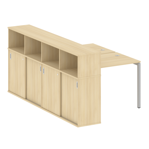 Бенч-система с шкафом-купе на П-обр. м/к Metal System Quattro 40БП.РС-СШК-4.1 фото 14 Бенч-система с шкафом-купе на П-обр. м/к Metal System Quattro 40БП.РС-СШК-4.1 фото 14