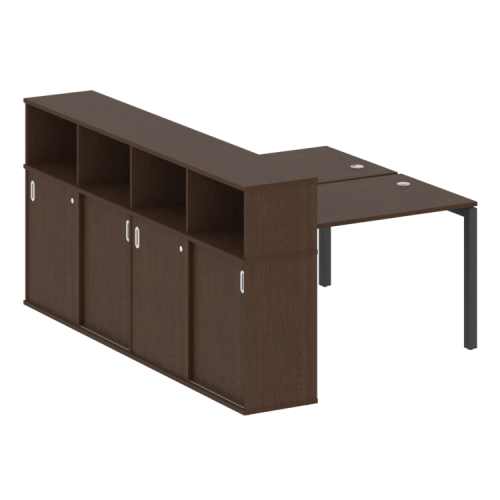 Бенч-система с шкафом-купе на П-обр. м/к Metal System Quattro 50БП.РС-СШК-4.2 фото 13