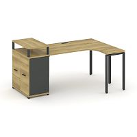 Стол эргономичный с опорным распашным шкафом Concept CN.SA-211(R)