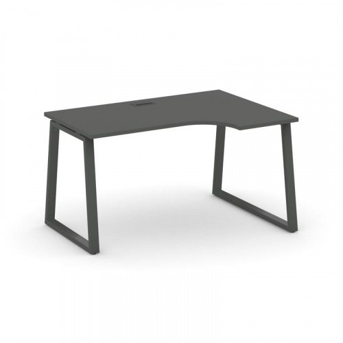 Style Project Стол рабочий эргоном. SN-6T1.SPA-002(R) Акация Лорка/Металл Антрацит/Заглушка Пластик фото 27