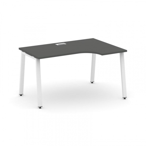 Style Project Стол рабочий эргоном. SN-6A.SPA-021(R) Белый/Металл Антрацит 1380*800/980*750 фото 15 Style Project Стол рабочий эргоном. SN-6A.SPA-021(R) Белый/Металл Антрацит 1380*800/980*750 фото 15