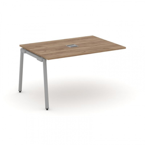 Style Project Проходной наб. элем. перег. стола SN-4A.NSPRG-001 Дуб Наварра/Металл Белый 980*980*750 фото 11