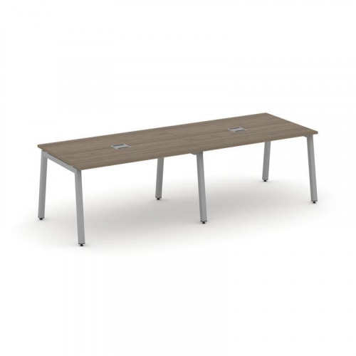 Style Project Стол переговорный SN-5A.SPRG-012 Дуб Табак/Металл Белый 2360*980*750 фото 13