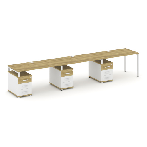 Бенч-система на 3 места с 3 опорными тумбами Concept CN.ORS-343 фото 11