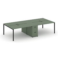 Бенч-система на 4 места с 1 опорной тумбой Concept CN.DRS-421