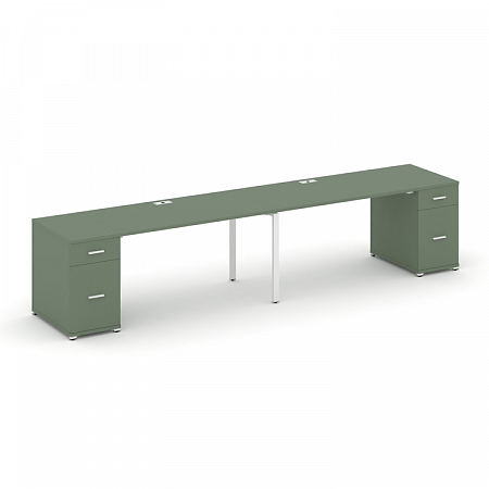 Бенч-система на 2 места с 2 опорными тумбами Concept CN.ORS-416