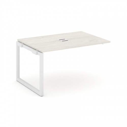 Style Project Проходной наб. элем. перег. стола SN-5O.NSPRG-001 Дуб Наварра/Металл Белый 980*980*750 фото 28