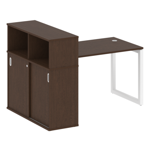 Стол офисный с шкафом-купе на О-обр. м/к Metal System Quattro 50БО.РС-СШК-3.2 фото 10 Стол офисный с шкафом-купе на О-обр. м/к Metal System Quattro 50БО.РС-СШК-3.2 фото 10