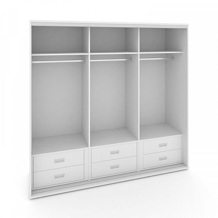 Корпус 3-х секционного шкафа низкого L=2369мм Maris SH.K3-6.2 K4