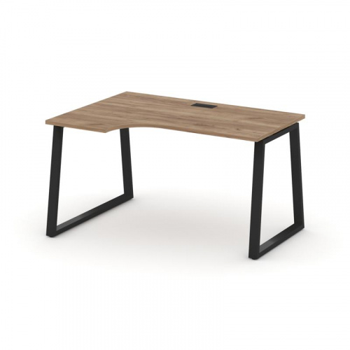 Style Project Стол рабочий эргоном. SN-6T1.SPA-011(L) Акация Лорка/Металл Антрацит/Заглушка Пластик фото 8 Style Project Стол рабочий эргоном. SN-6T1.SPA-011(L) Акация Лорка/Металл Антрацит/Заглушка Пластик фото 8
