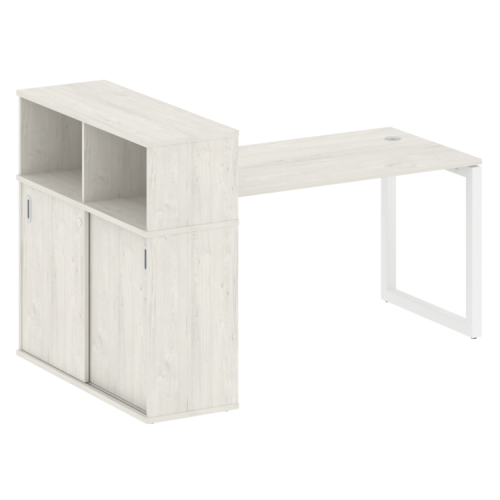 Стол офисный с шкафом-купе на О-обр. м/к Metal System Quattro 50БО.РС-СШК-3.3 фото 9 Стол офисный с шкафом-купе на О-обр. м/к Metal System Quattro 50БО.РС-СШК-3.3 фото 9