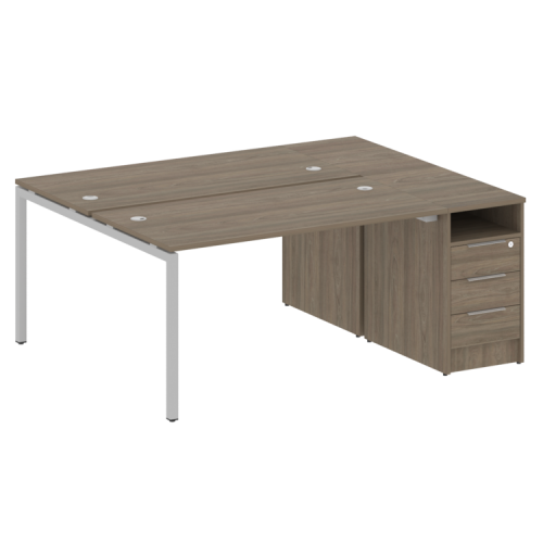 Бенч-система с тумбой на П-обр. м/к Metal System Quattro 40БП.РС-СТП-2.3 Бенч-система с тумбой на П-обр. м/к Metal System Quattro 40БП.РС-СТП-2.3