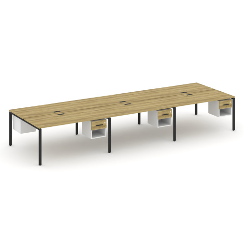 Бенч-система на 6 мест с подвесными тумбами Concept CN.DRS-160 фото 6