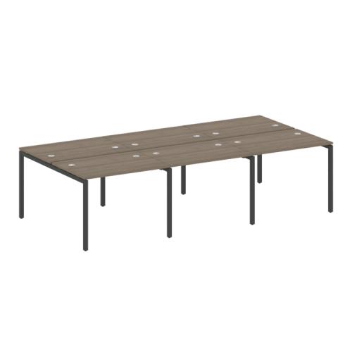 Бенч-система на 6 рабочих мест на П-обр. м/к Metal System Quattro 40БП.СМ-6.1 фото 2