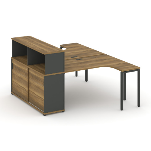 Бенч-система с опорным шкафом-купе с надставкой Concept CN.DSA-220