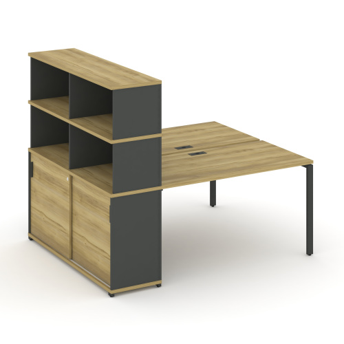 Бенч-система с опорным шкафом-купе с надставкой Concept CN.DRS-241 фото 4