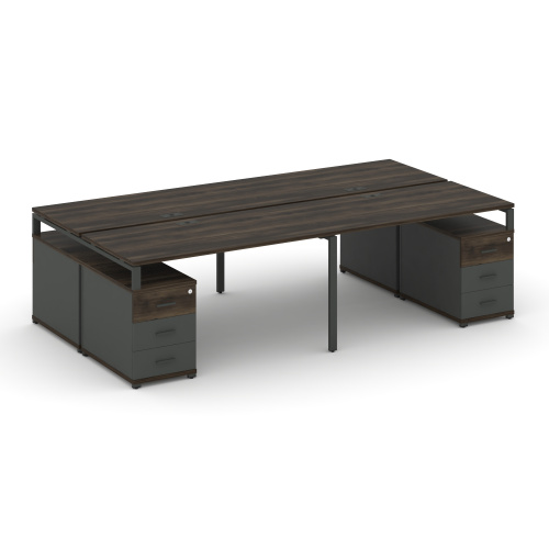 Бенч-система на 4 места с 2 опорными тумбами Concept CN.DRS-325 фото 3 Бенч-система на 4 места с 2 опорными тумбами Concept CN.DRS-325 фото 3