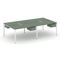 Бенч-система на 4 места с подвесными тумбами Concept CN.DRS-129