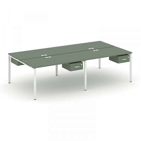 Бенч-система на 4 места с подвесными тумбами Concept CN.DRS-132