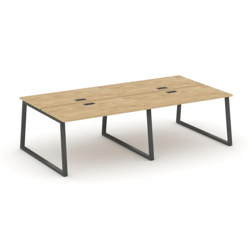 Style Project Рабочая станция 2-х сторон. SN-6T1.DRS-051 Акация Лорка/Металл Антрацит/Заглушка Пласт фото 22