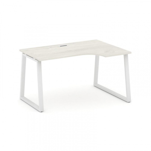 Style Project Стол рабочий эргоном. SN-6T1.SPA-002(R) Акация Лорка/Металл Антрацит/Заглушка Пластик фото 13