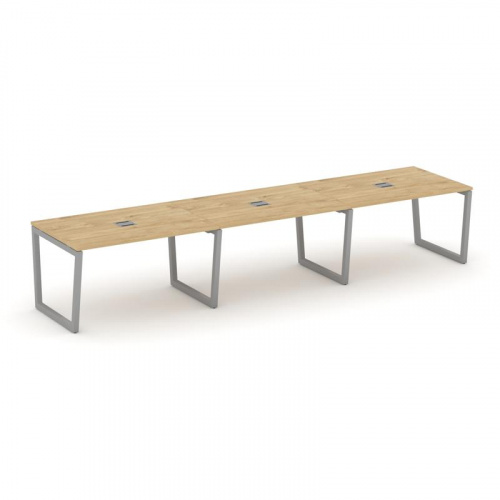 Style Project Стол переговорный SN-5T2.SPRG-022 Акация Лорка/Металл Антрацит/Заглушка Металл Антраци фото 2