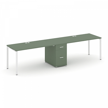 Бенч-система на 2 места с 1 опорной тумбой Concept CN.ORS-406