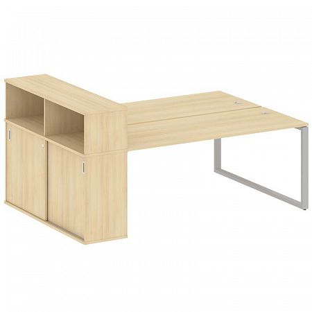 Бенч-система с шкафом-купе на О-обр. м/к Metal System БО.РС-СШК-2.5