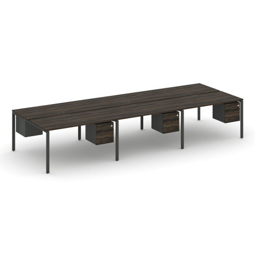 Бенч-система на 6 мест с подвесными тумбами Concept CN.DRS-154 фото 3 Бенч-система на 6 мест с подвесными тумбами Concept CN.DRS-154 фото 3