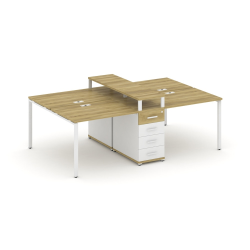 Бенч-система на 4 места с 1 опорной тумбой Concept CN.DRS-433 фото 11 Бенч-система на 4 места с 1 опорной тумбой Concept CN.DRS-433 фото 11