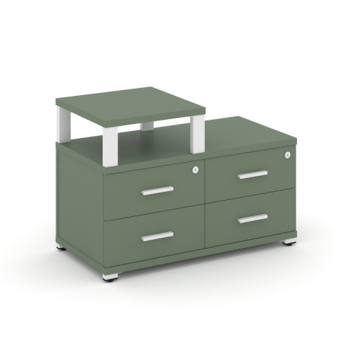 Тумба приставная с 4 ящиками Concept CN.TSP-002 W