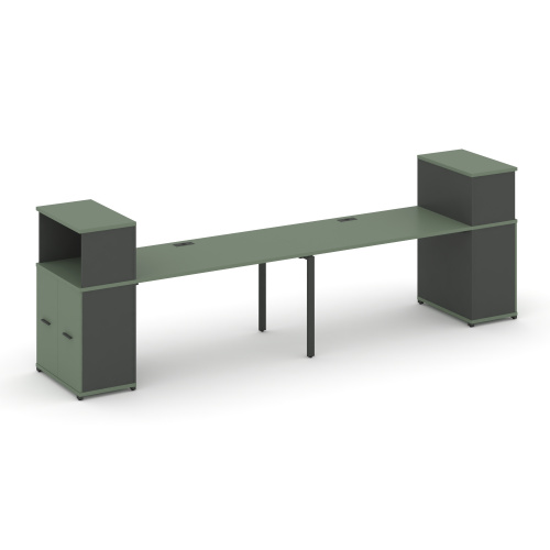 Бенч-система с опорными распашными шкафами Concept CN.ORS-226 фото 2