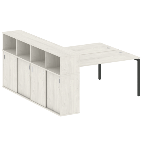 Бенч-система с шкафом-купе на П-обр. м/к Metal System Quattro 40БП.РС-СШК-4.4 фото 8 Бенч-система с шкафом-купе на П-обр. м/к Metal System Quattro 40БП.РС-СШК-4.4 фото 8