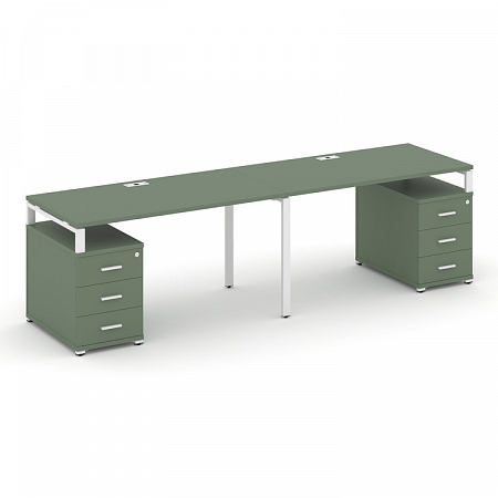 Бенч-система на 2 места с 2 опорными тумбами Concept CN.ORS-317