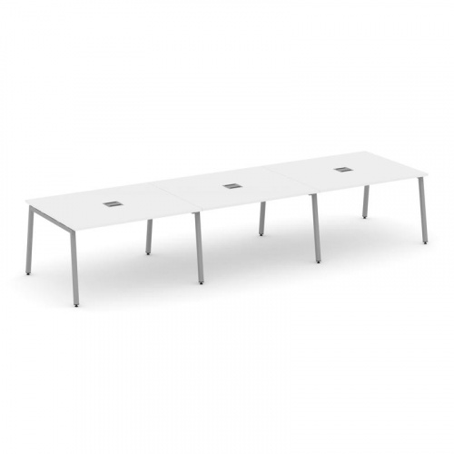 Style Project Стол переговорный SN-4A.SPRG-054 Белый/Металл Антрацит 4740*1180*750 фото 5 Style Project Стол переговорный SN-4A.SPRG-054 Белый/Металл Антрацит 4740*1180*750 фото 5