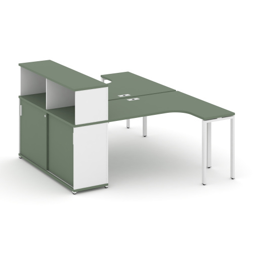 Бенч-система с опорным шкафом-купе с надставкой Concept CN.DSA-220 фото 5