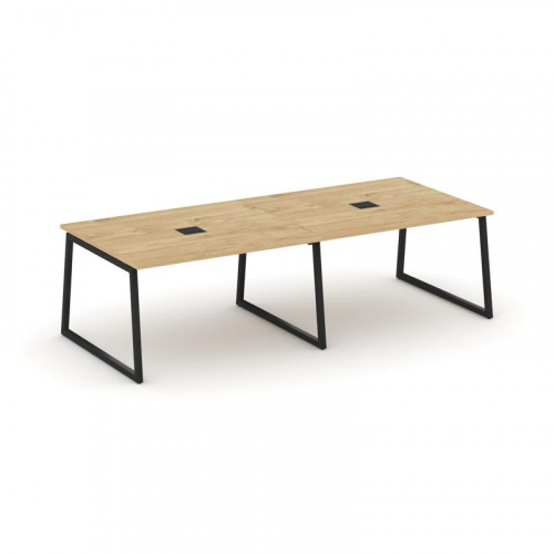 Style Project Стол переговорный SN-4T1.SPRG-044 Акация Лорка/Металл Антрацит/Заглушка Металл Антраци фото 3 Style Project Стол переговорный SN-4T1.SPRG-044 Акация Лорка/Металл Антрацит/Заглушка Металл Антраци фото 3