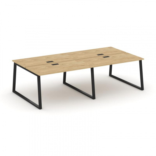 Style Project Рабочая станция 2-х сторон. SN-6T1.DRS-051 Акация Лорка/Металл Антрацит/Заглушка Пласт