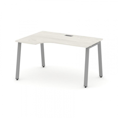 Style Project Стол рабочий эргоном. SN-6A.SPA-012(L) Антрацит/Металл Белый 1580*700/980*750 фото 3 Style Project Стол рабочий эргоном. SN-6A.SPA-012(L) Антрацит/Металл Белый 1580*700/980*750 фото 3