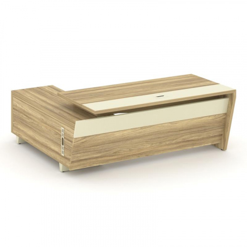 Стол руководителя с тумбой Corner COR.SRT-20 (R) фото 2