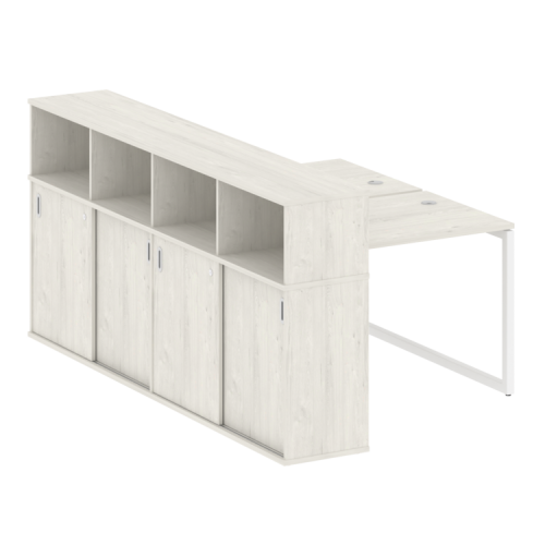 Бенч-система с шкафом-купе на О-обр. м/к Metal System Quattro 40БО.РС-СШК-4.1 фото 4 Бенч-система с шкафом-купе на О-обр. м/к Metal System Quattro 40БО.РС-СШК-4.1 фото 4