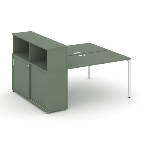 Бенч-система с опорным шкафом-купе с надставкой Concept CN.DRS-240 Бенч-система с опорным шкафом-купе с надставкой Concept CN.DRS-240