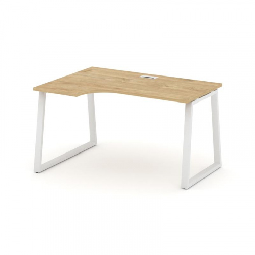 Style Project Стол рабочий эргоном. SN-6T1.SPA-011(L) Акация Лорка/Металл Антрацит/Заглушка Пластик фото 3 Style Project Стол рабочий эргоном. SN-6T1.SPA-011(L) Акация Лорка/Металл Антрацит/Заглушка Пластик фото 3