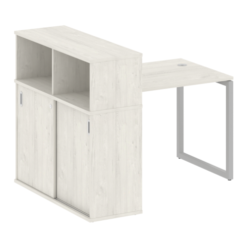 Стол офисный с шкафом-купе на О-обр. м/к Metal System Quattro 40БО.РС-СШК-3.1 фото 9 Стол офисный с шкафом-купе на О-обр. м/к Metal System Quattro 40БО.РС-СШК-3.1 фото 9