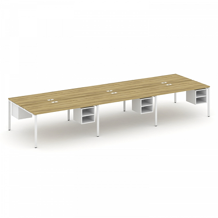 Бенч-система на 6 мест с подвесными тумбами Concept CN.DRS-148