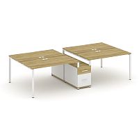 Бенч-система на 4 места с опорной тумбой Concept CN.DRS-315