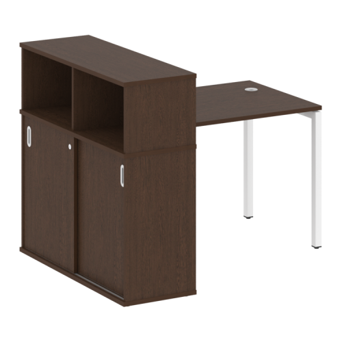 Стол офисный с шкафом-купе на П-обр. м/к Metal System Quattro 40БП.РС-СШК-3.1 фото 5 Стол офисный с шкафом-купе на П-обр. м/к Metal System Quattro 40БП.РС-СШК-3.1 фото 5